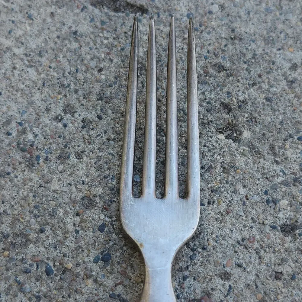 Antique Anchor Rogers AA Alaska Silverplate Dinner Fork Monogram Flatware 1890